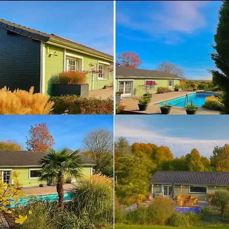 De 95m2 Au Coeur Du Pays D'auge, En Normandie Avec Piscine Et Jacuzzi Les Champeaux