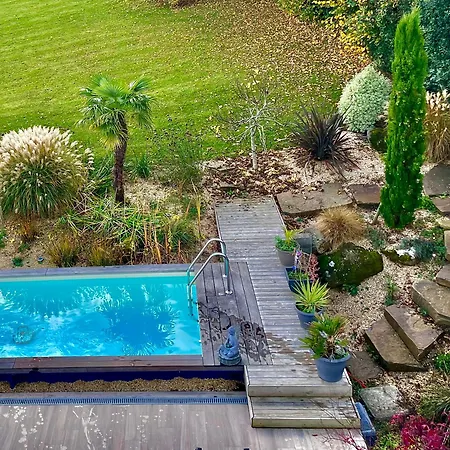 펜션 De 95m2 Au Coeur Du Pays D'auge, En Normandie Avec Piscine Et Jacuzzi