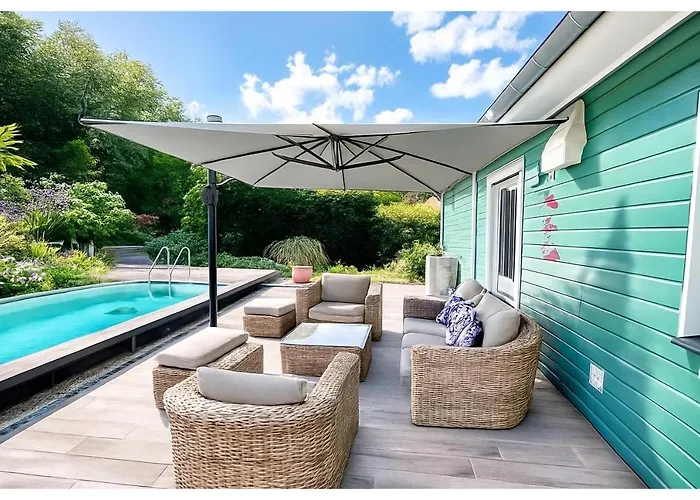 De 95m2 Au Coeur Du Pays D'auge, En Normandie Avec Piscine Et Jacuzzi Holiday home Les Champeaux